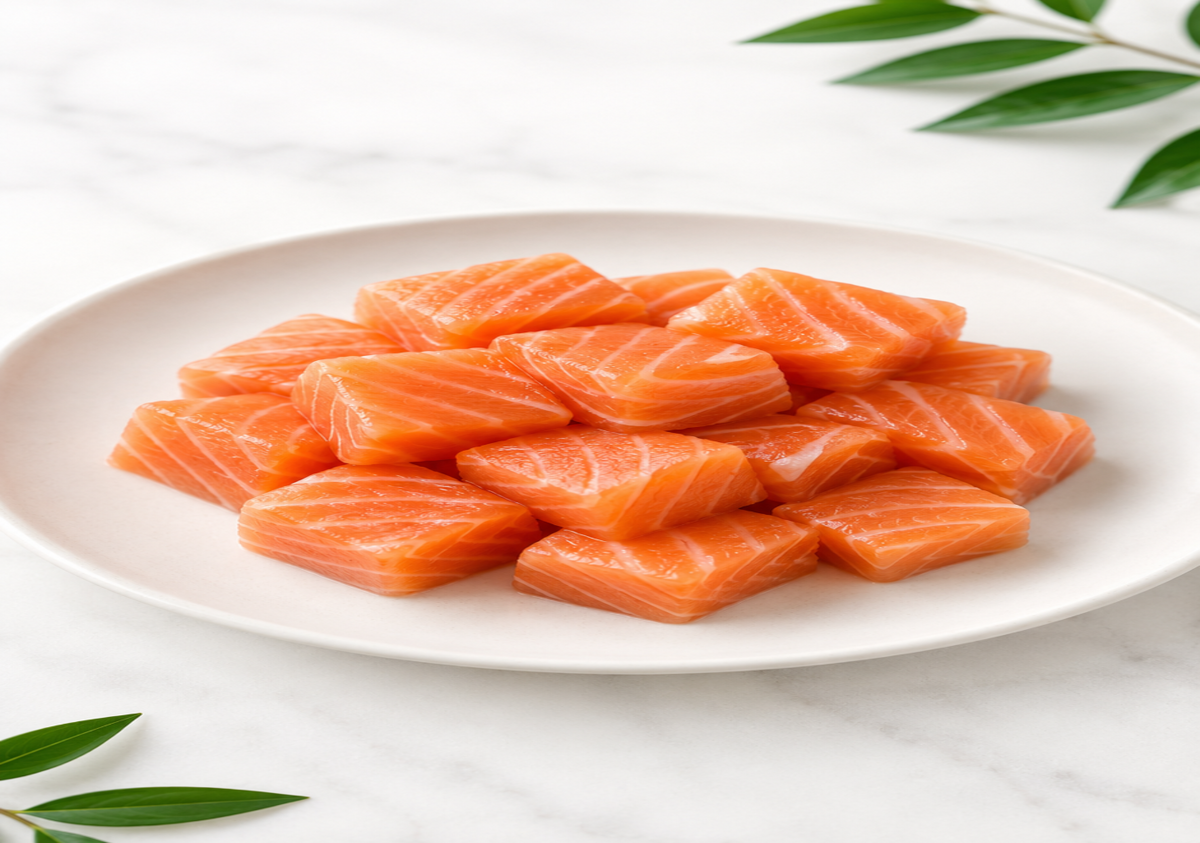F27 - Fresh Norwegian Salmon Cube Kid-Friendly / 300g